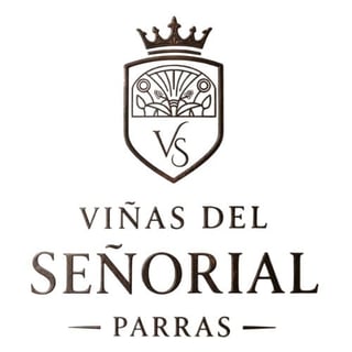 Viñas del Señorial Parras wine brand logo with crown and shield emblem
