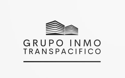 Grupo Inmo Transpacifico logo featuring stacked horizontal lines forming building silhouette above text